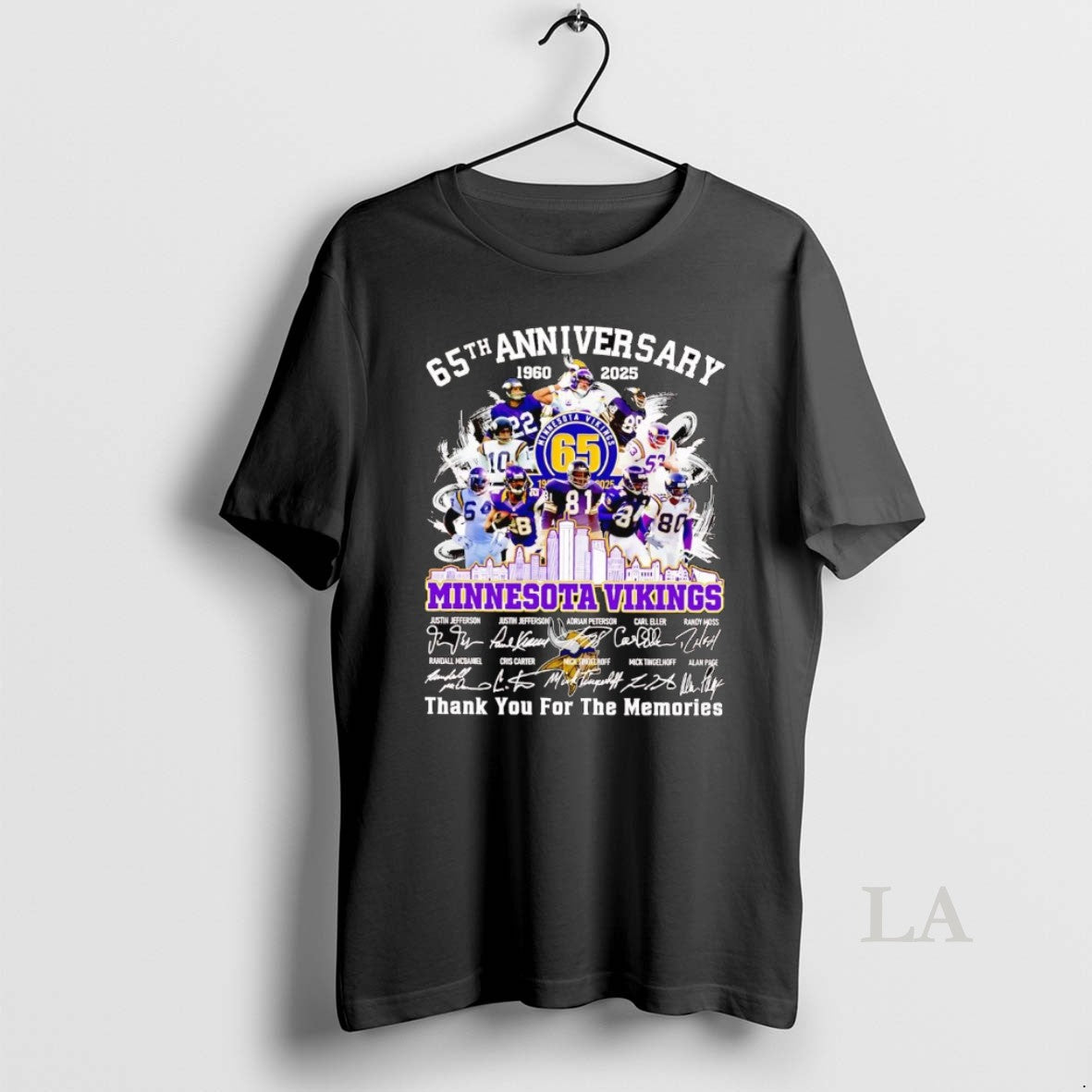 Original 65th Anniversary 1960 2025 Minnesota Vikings Team Players