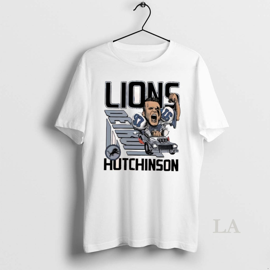 Original Aidan Hutchinson Detroit Lions Signature Player Logo