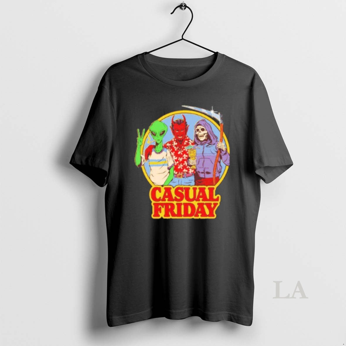 Original Alien Devil And Grim Reaper Casual Friday