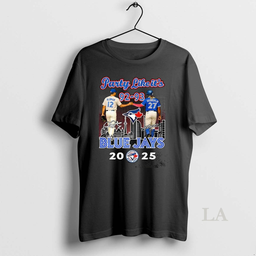 Original Alomar And Guerrero Jr Toronto Blue Jays Mlb 2025 Party Like Its 92 93
