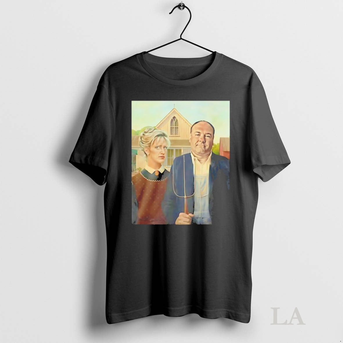 Original American Gothic Grant Wood Retro Tee Sweater