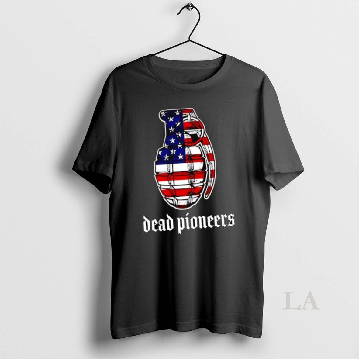 Original American Flag Grenade Dead Pioneers Graphic