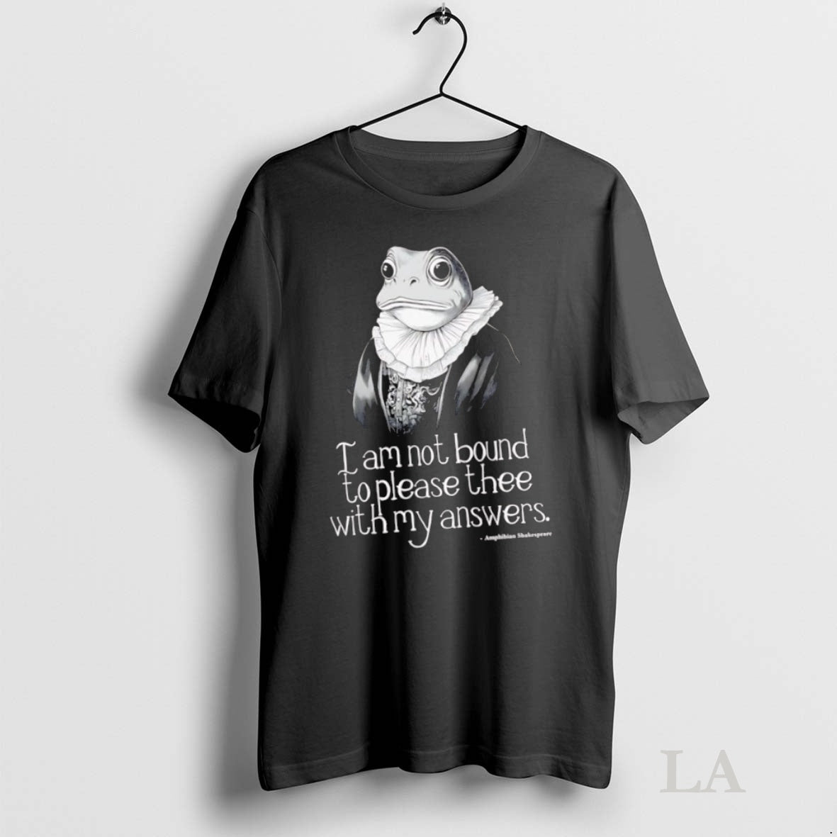 Original Amphibian Shakespeare Frog I Am Not Bound To Please Thee With My Answers