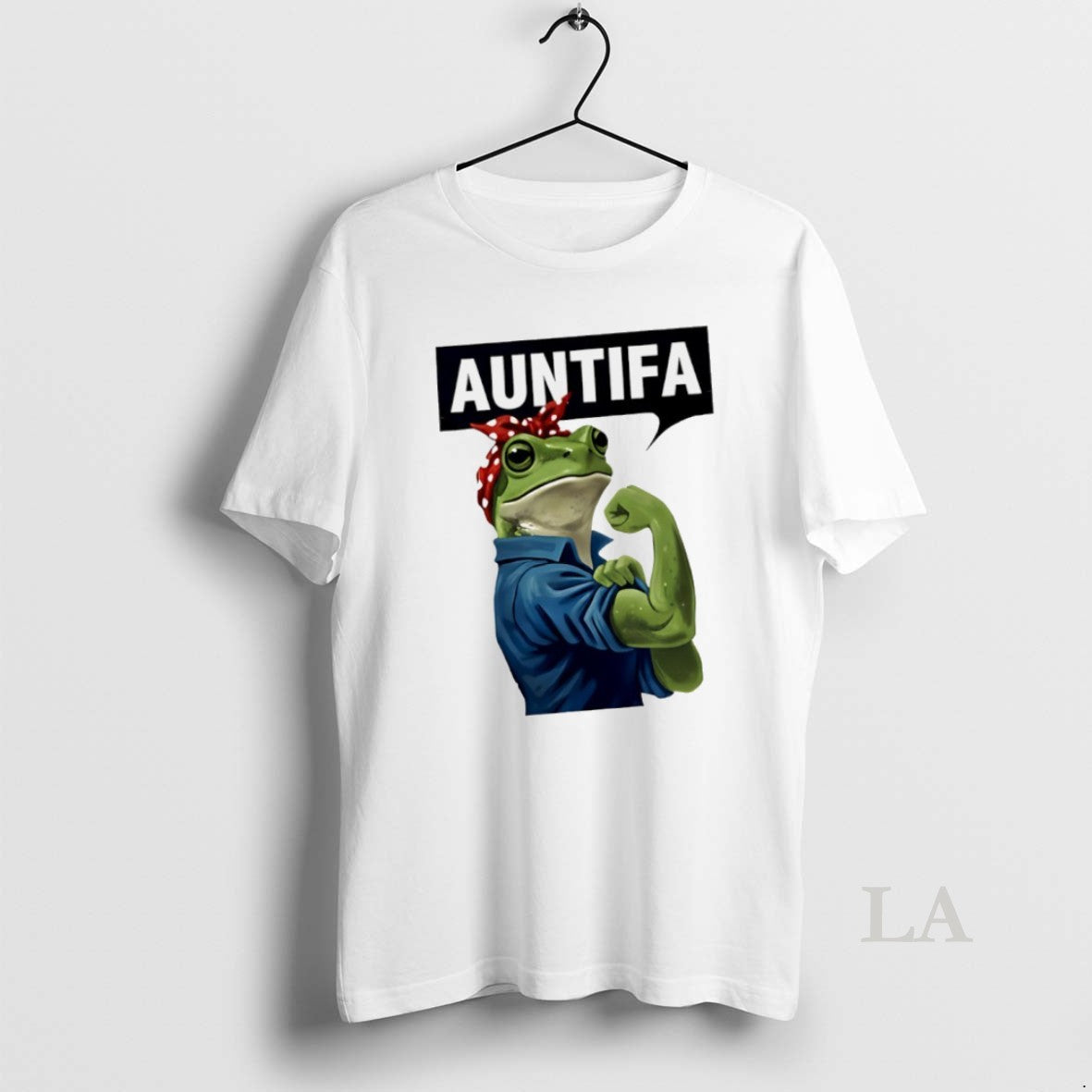 Original Antifa Frog Christmas Rosie The Riveter