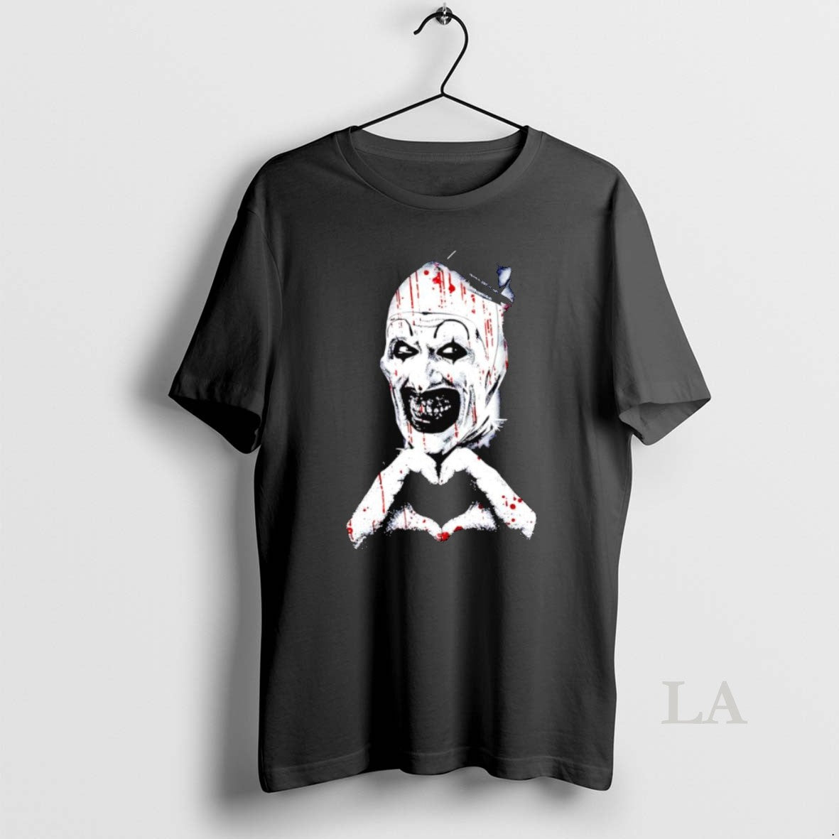 Original Art The Clown Creepy Heart Hands Graphic