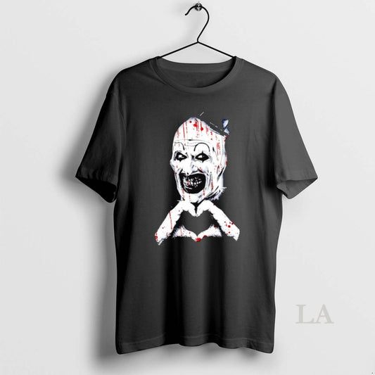 Original Art The Clown Creepy Heart Hands Graphic