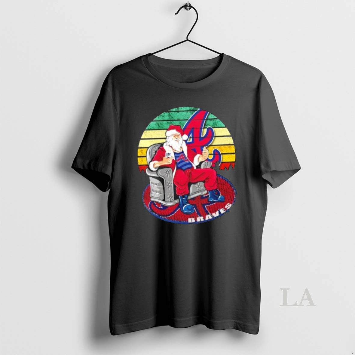 Original Atlanta Braves X Santa Claus Christmas Vintage