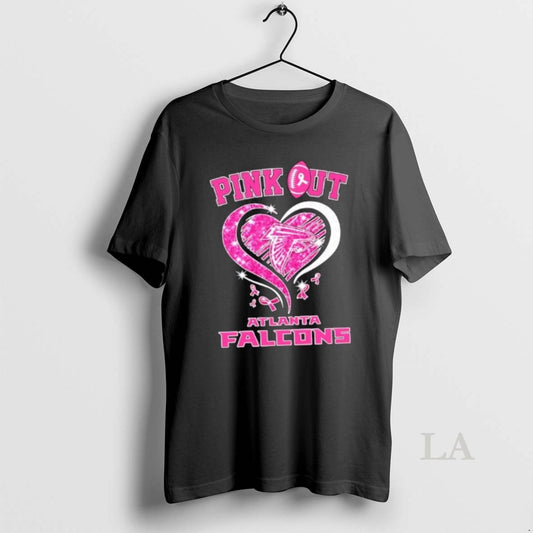 Original Atlanta Falcons Football X Pink Out Hearts