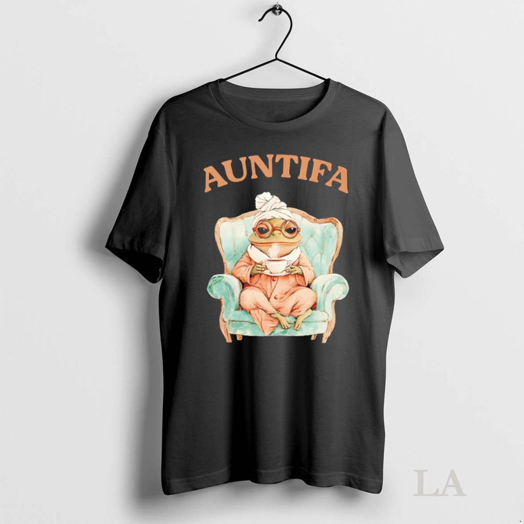 Original Auntifa Frog Drinking Tea