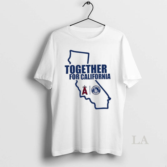 Original Awesome Los Angeles Dodgers Together For California