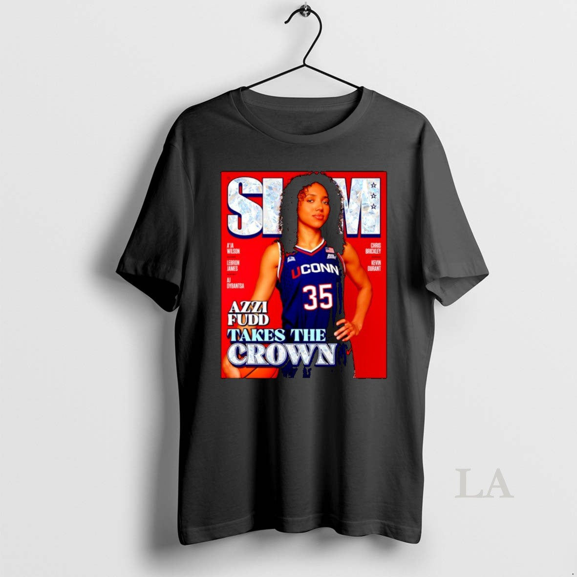 Original Azzi Fudd Uconn Huskies Wnba Takes The Crown 2025 Final Four Mop Slam