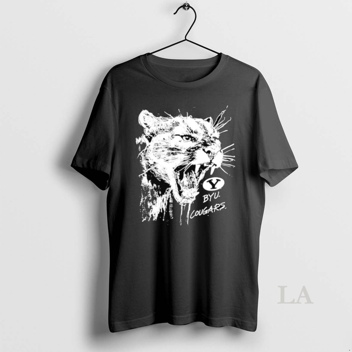 Original Byu Cougars Vintage Cougar Mascot Schools Logo