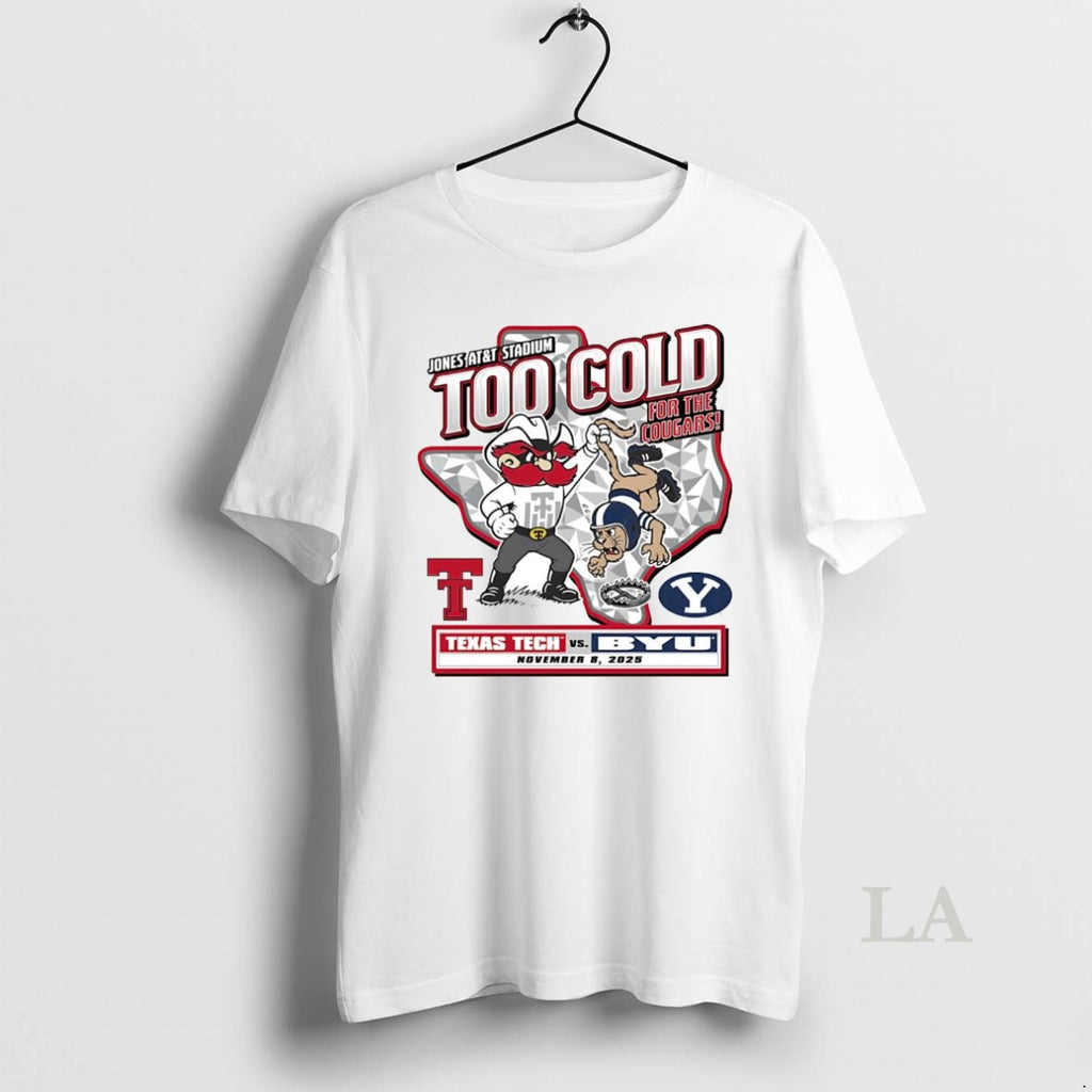 Original Byu Cougars Vs Texas Tech Red Raiders Too Cold For Cougars Gameday 2025
