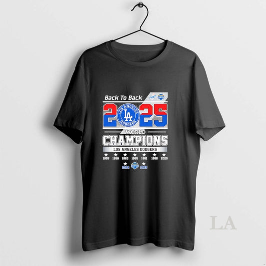 Original Back To Back 2025 World Series Champions La Dodgers