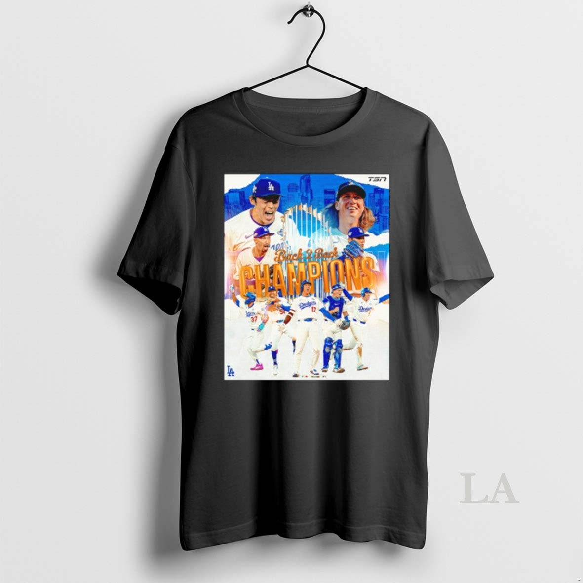 Original Back To Back Los Angeles Dodgers 2025 World Series Champions Graphic