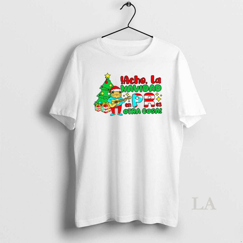 Original Bad Bunny Puerto Rican Acho La Navidad En Pr Es Otra Cosa Merry Christmas