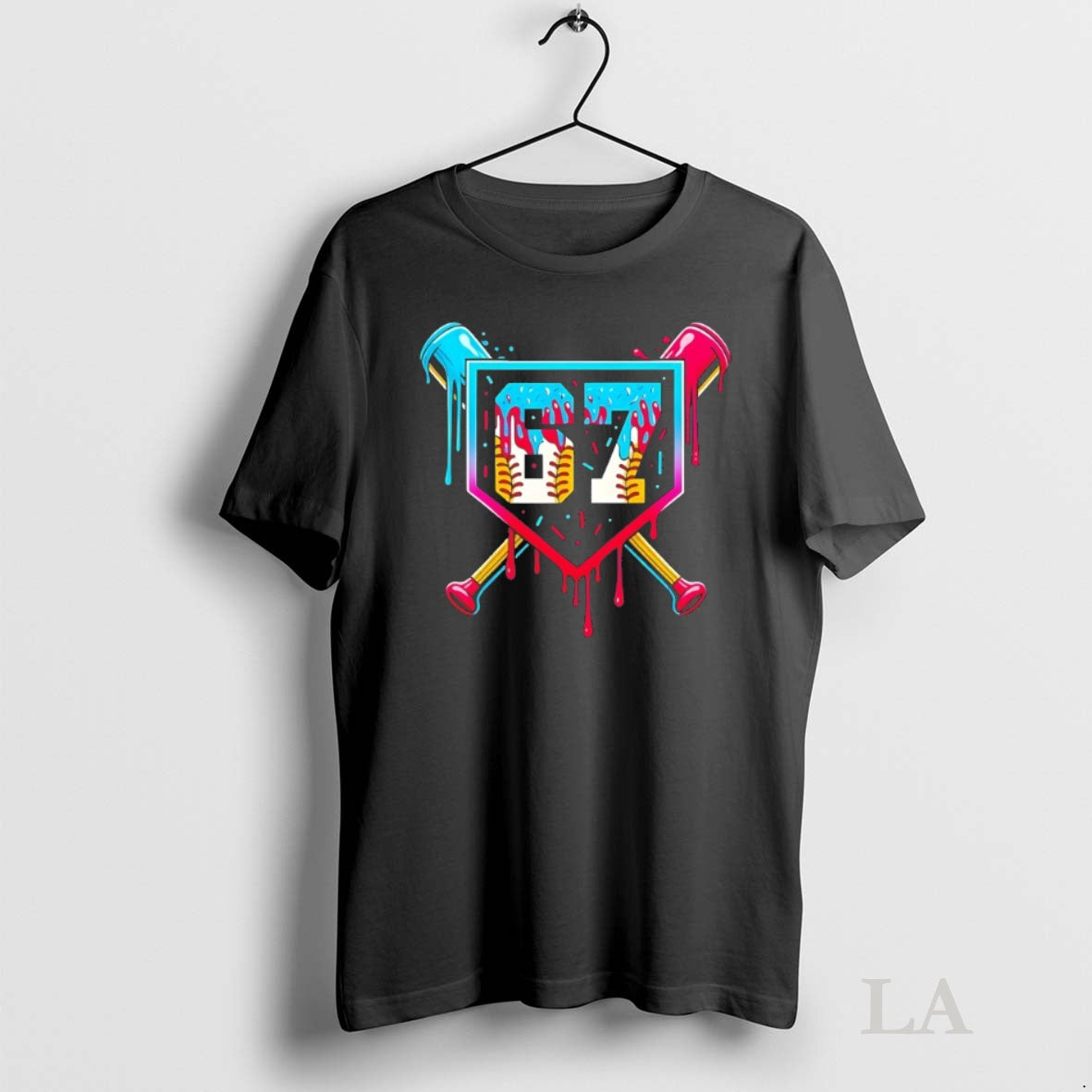 Original Baseball Ice Cream Drip Number 67