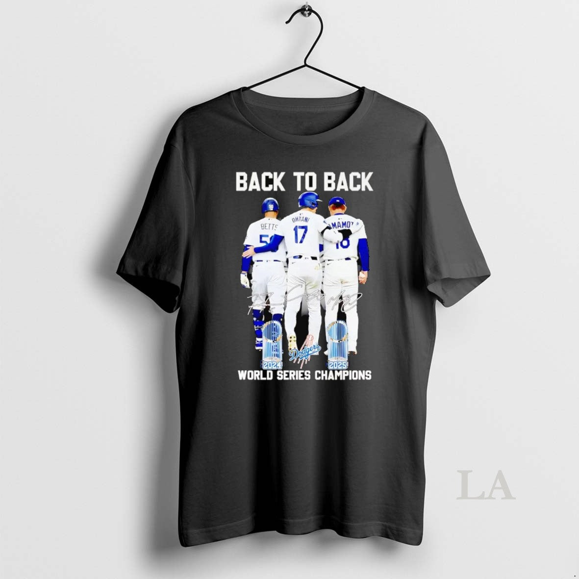 Original Betts Ohtani Yamamoto Back To Back 2025 World Series Champions