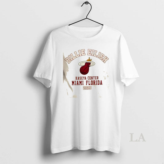 Original Billie Eilish X Miami Heat 2025 Kaseya Center Miami Florida 2 Sided