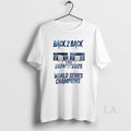 Original Bleeds Blue Los Angeles Dodgers Back 2 Back World Series Champions 2024 2025 Graphic