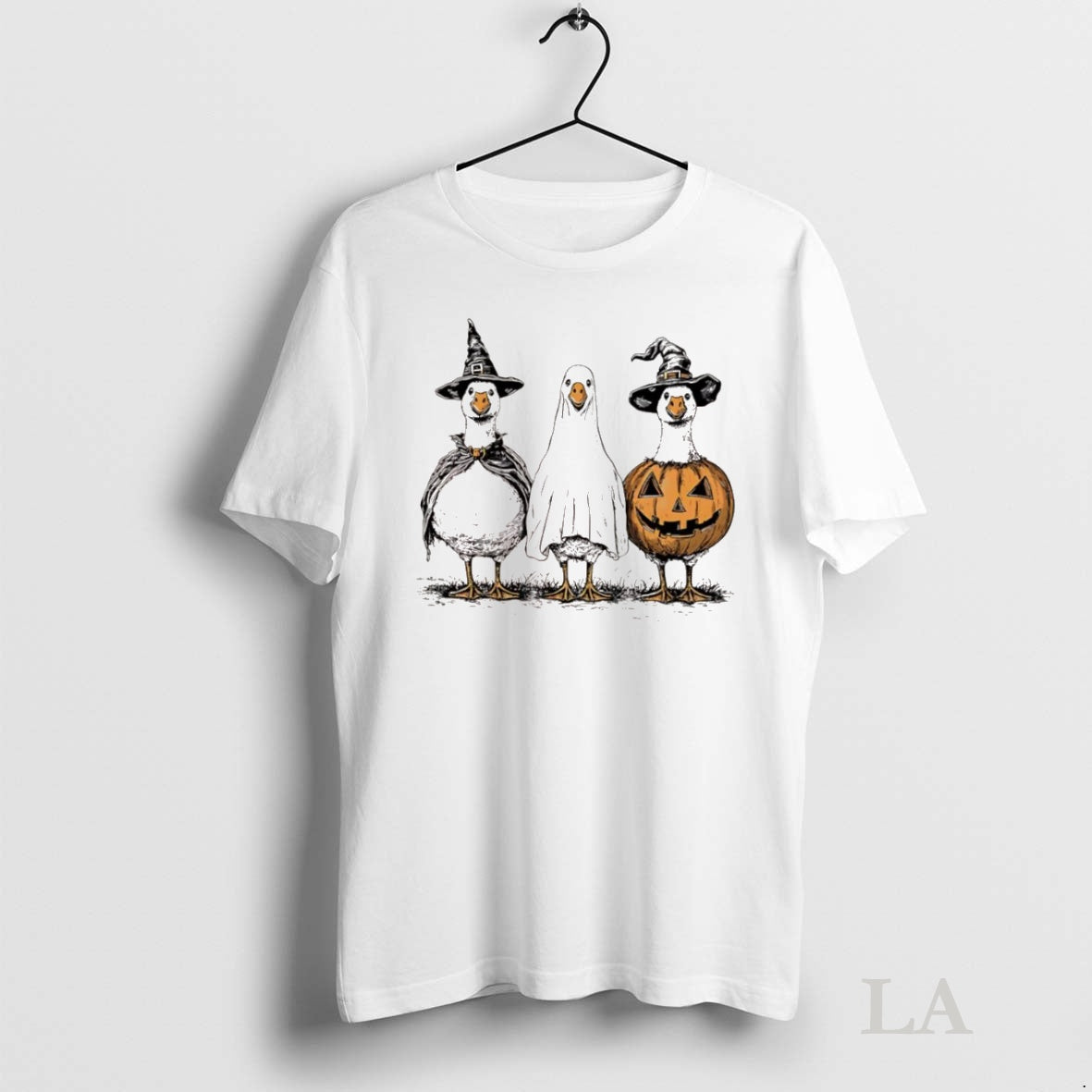 Original Boo Ghost Goose Retro Halloween Logo