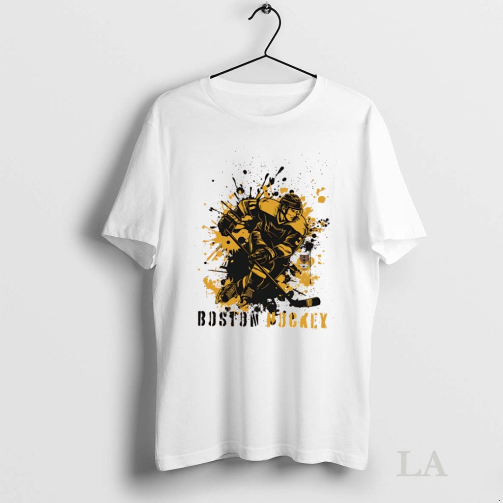 Original Boston Bruins Ice Hockey Team Splatter Paint