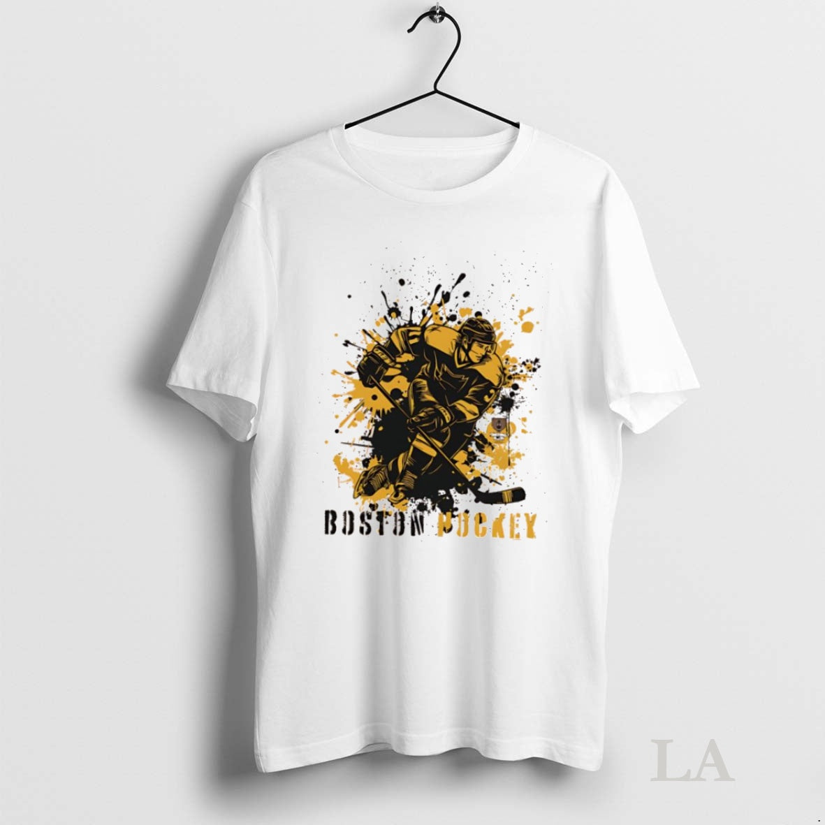 Original Boston Bruins Ice Hockey Team Splatter Paint