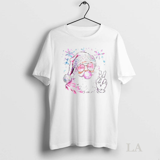 Original Bubble Gum Christmas Pink Santa