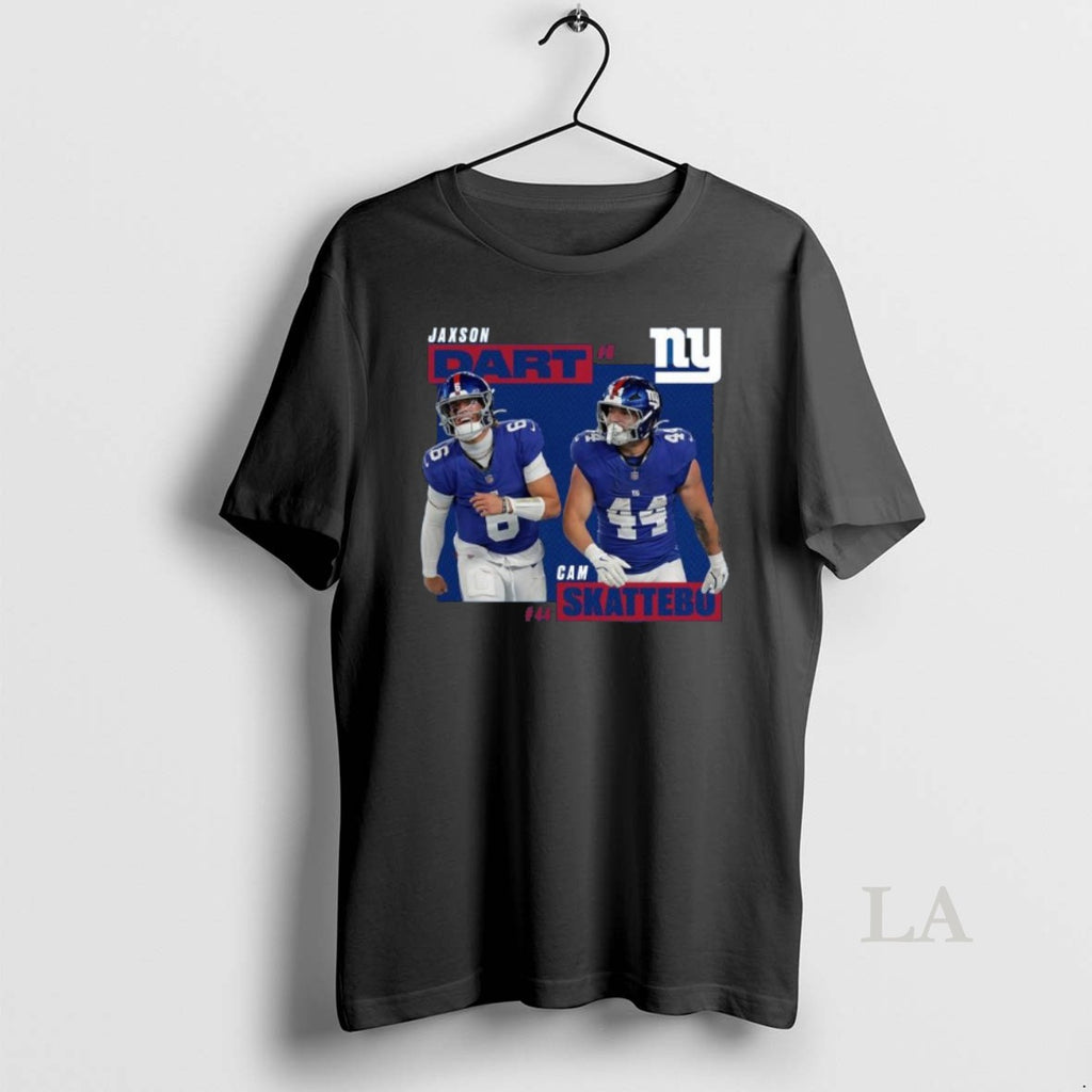 Original Cam Skattebo And Jaxson Dart New York Giants Player