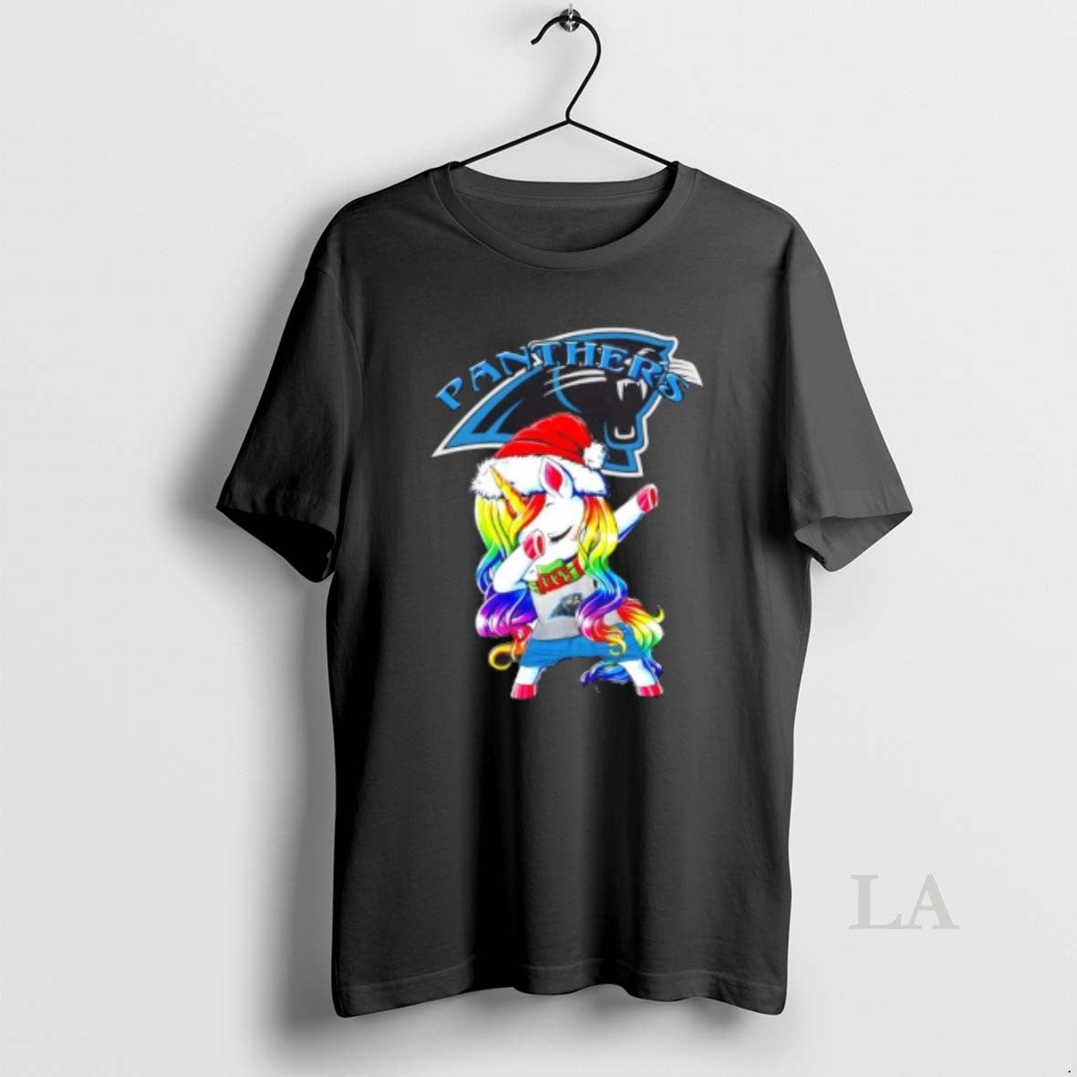 Original Carolina Panthers X Unicorn Santa Hat Dabbing Merry Christmas