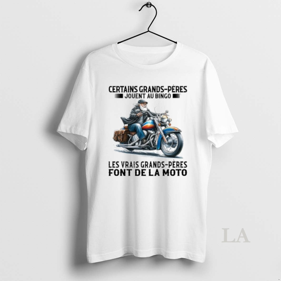 Original Certains Grands Peres Jouent Au Bingo Les Vrais Grands Peres Font Dela Moto