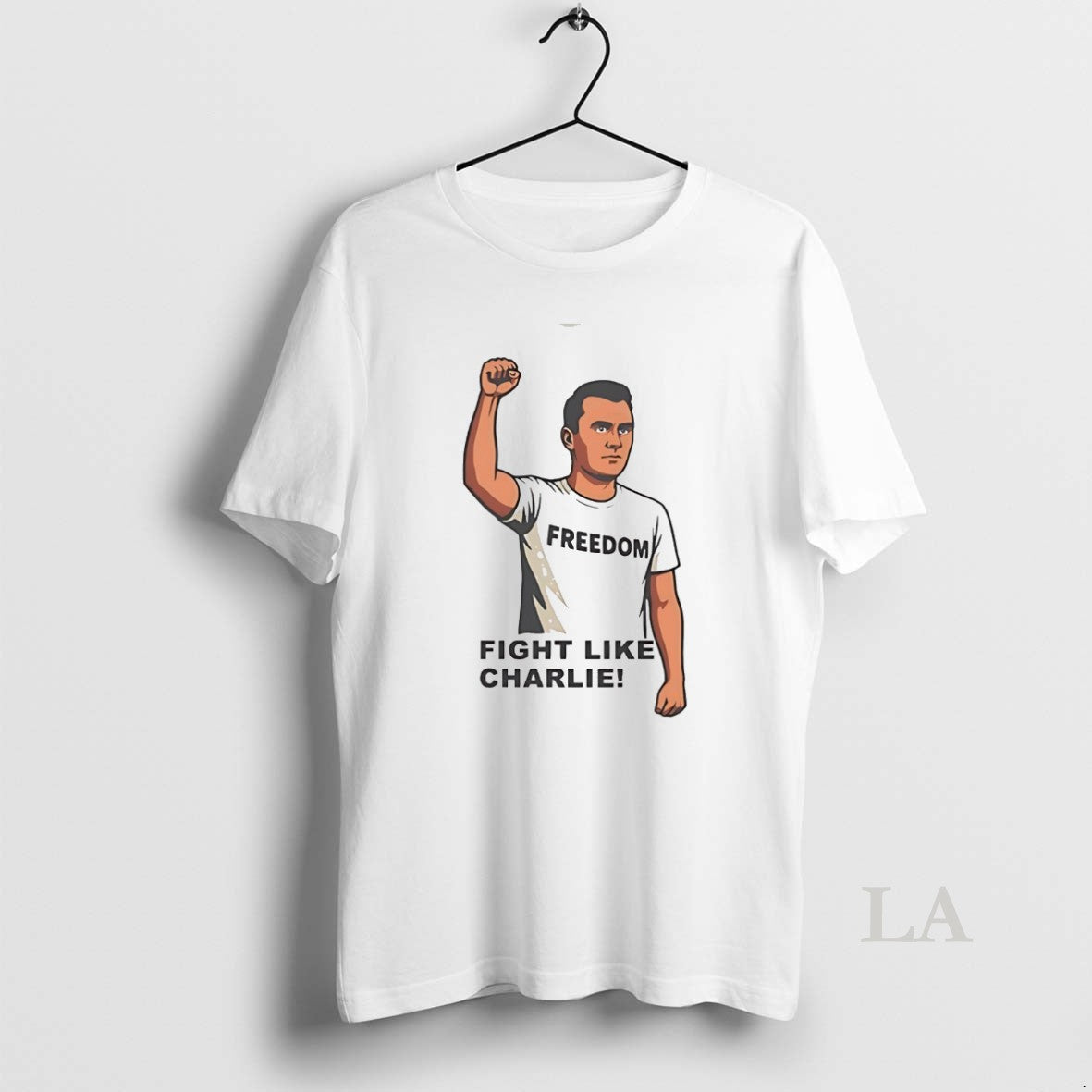Original Charlie Kirk Fight Like Freedom White