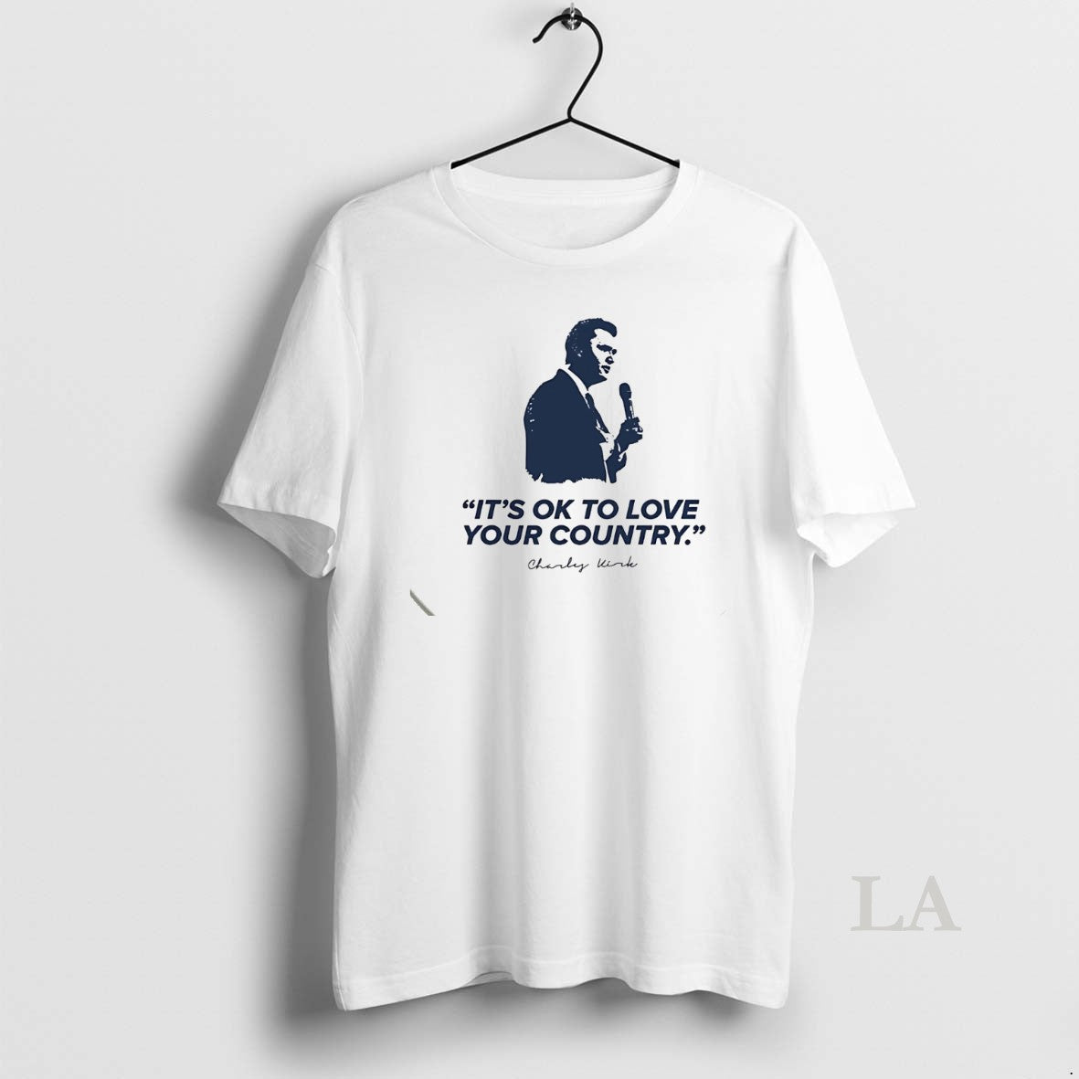 Original Charlie Kirk Its Ok To Love Your Country White