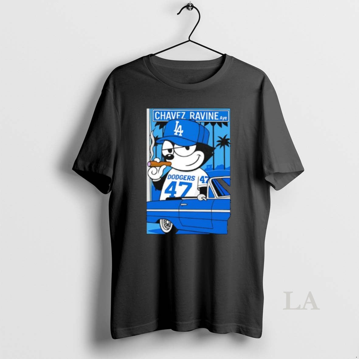 Original Chavez Ravine X Los Angeles Dodgers Lowrider Car Graphic