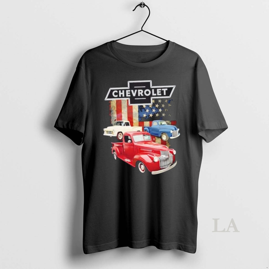Original Chevrolet Truck American Metal American Flag