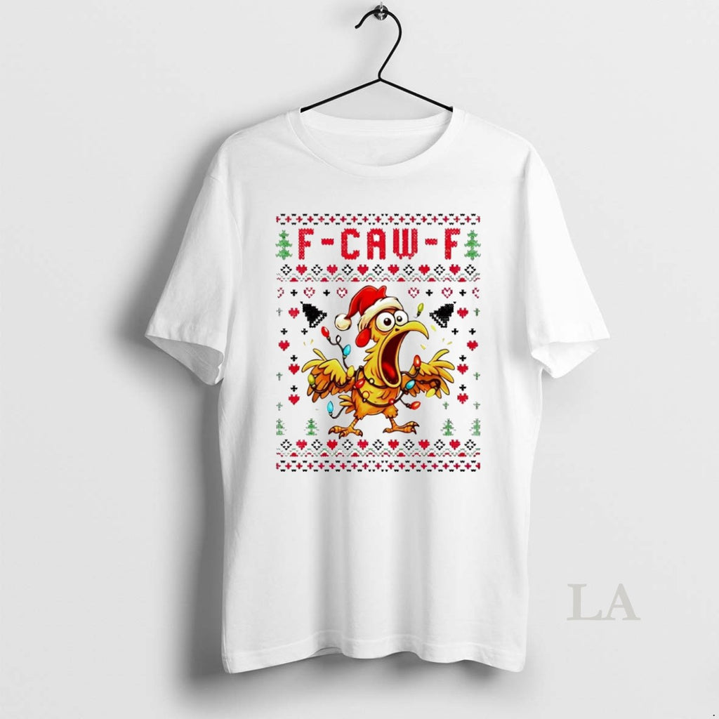 Original Chicken F Caw F Ugly Christmas