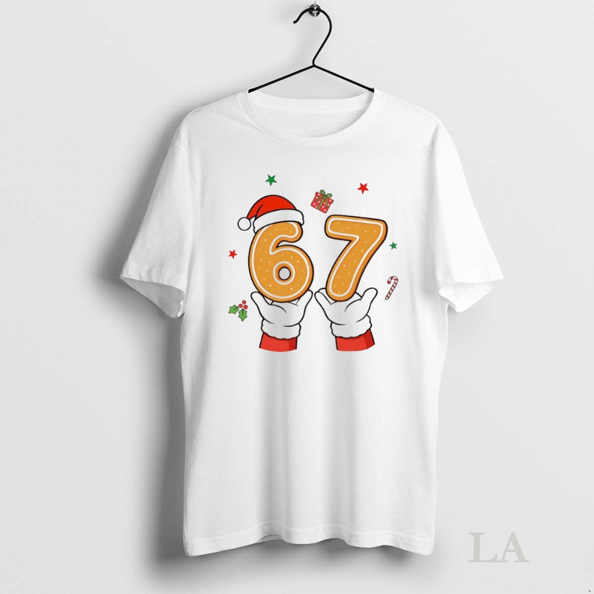 Original Christmas 67 Six Seven Cookies Santa