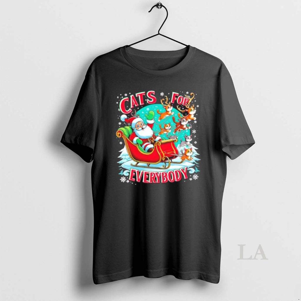 Original Christmas Cats For Everybody Funny Santa