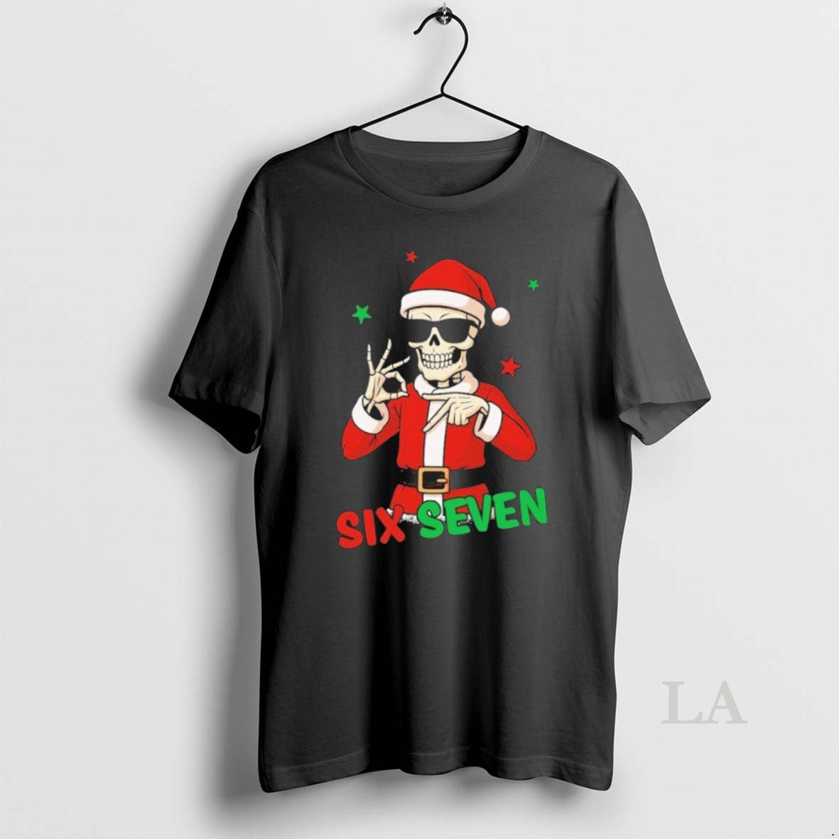 Original Christmas Six Seven Skeleton Santa 67 Meme Xmas