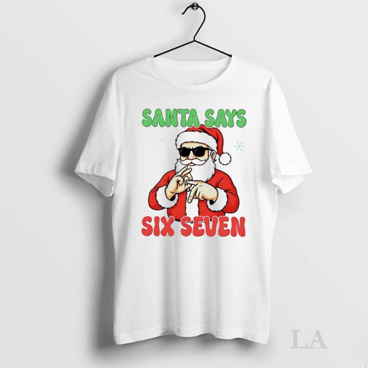 Original Christmas Santa Says Six Seven