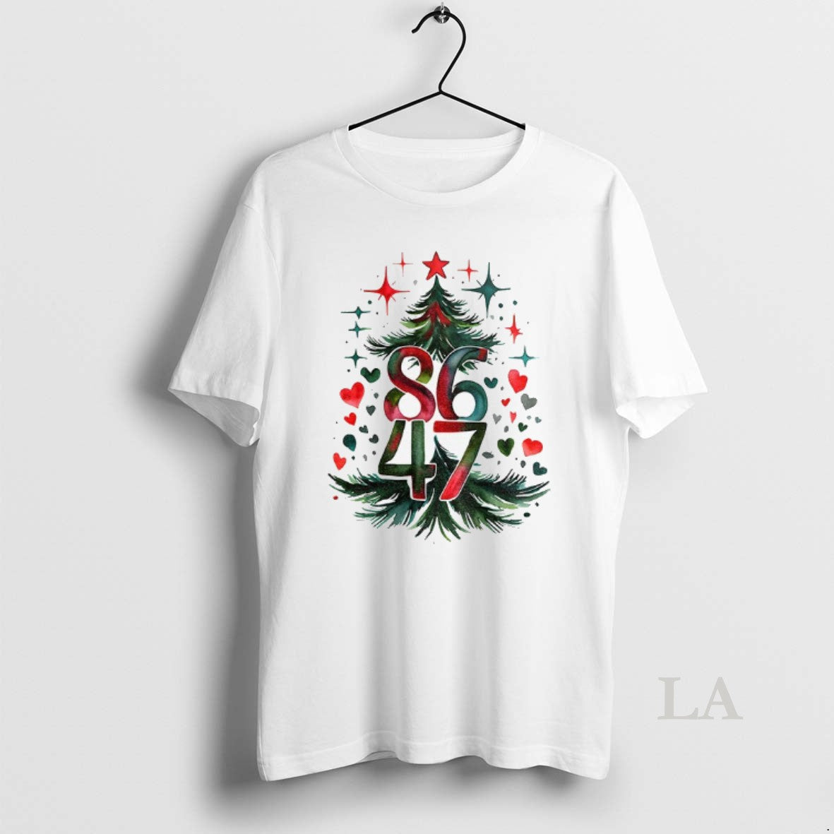 Original Christmas Tree Anti Trump 86 47 Anti Maga Democrat Progressive Merry Christmas