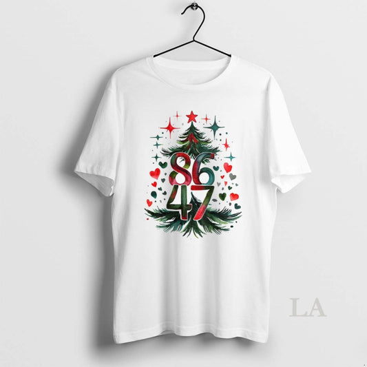 Original Christmas Tree Anti Trump 86 47 Anti Maga Democrat Progressive Merry Christmas