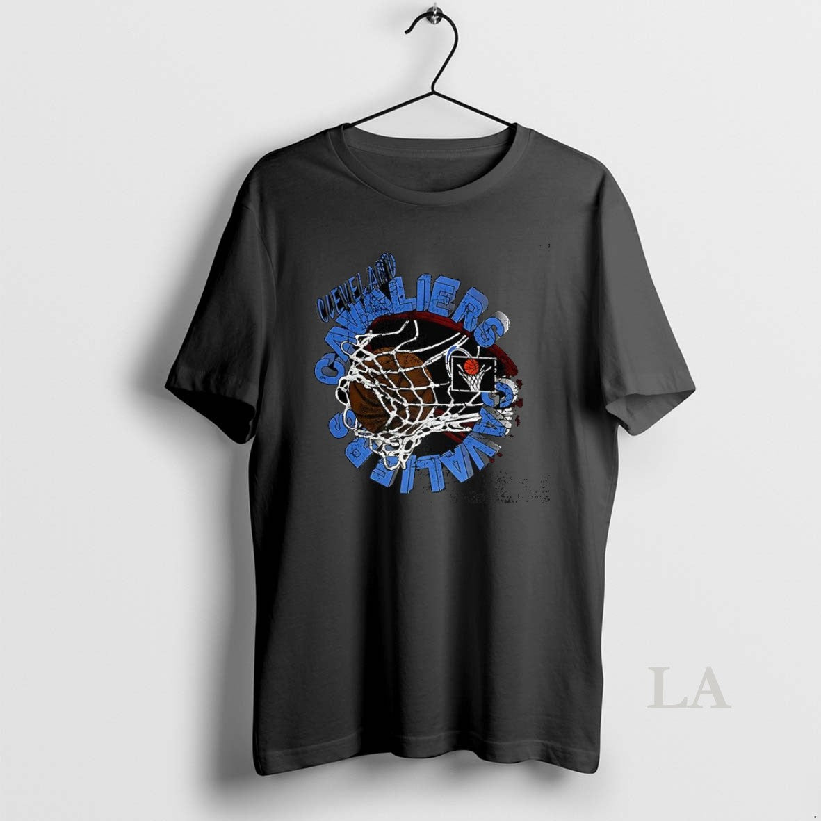 Original Cleveland Cavaliers Basketball Hoop Logo Retro