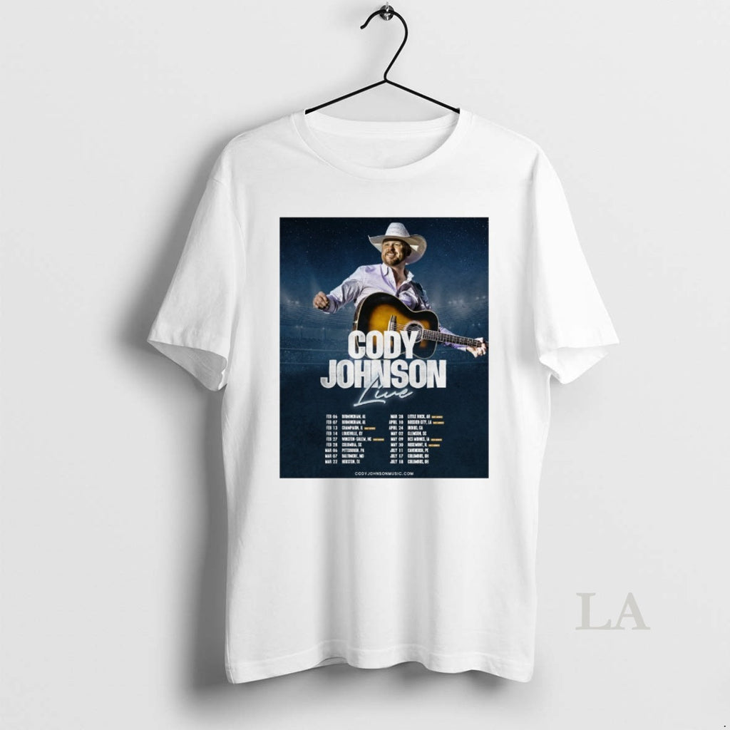 Original Cody Johnson Live 2026 February 06 07 Birmingham Al February 13 Champaign Il