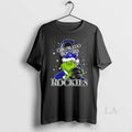 Original Colorado Rockies Baseball Grinch Holding Helmet Christmas
