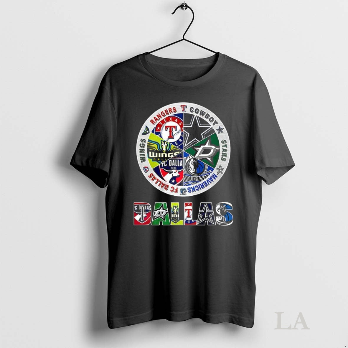 Original Combined Logos Of Dallas Sports Teams Tee Sweater