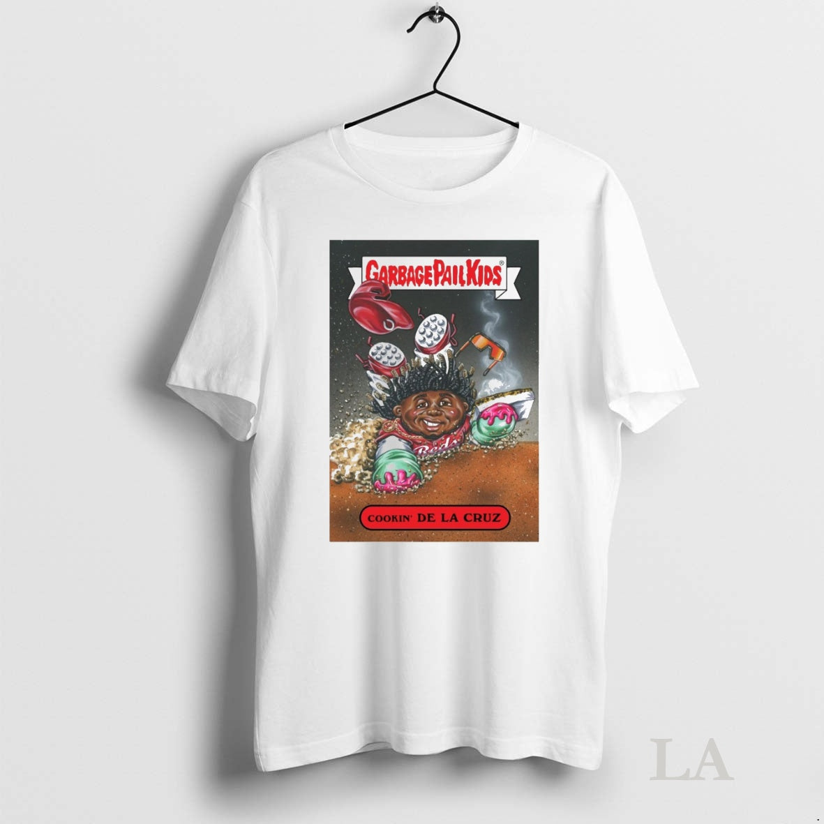Original Cookin Elly De La Cruz Garbage Pail Kids Cincinnati Reds Mlb Card Tee Sweater