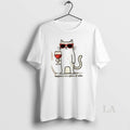 Original Cool Cat Happiness Is A Glass Of Wine