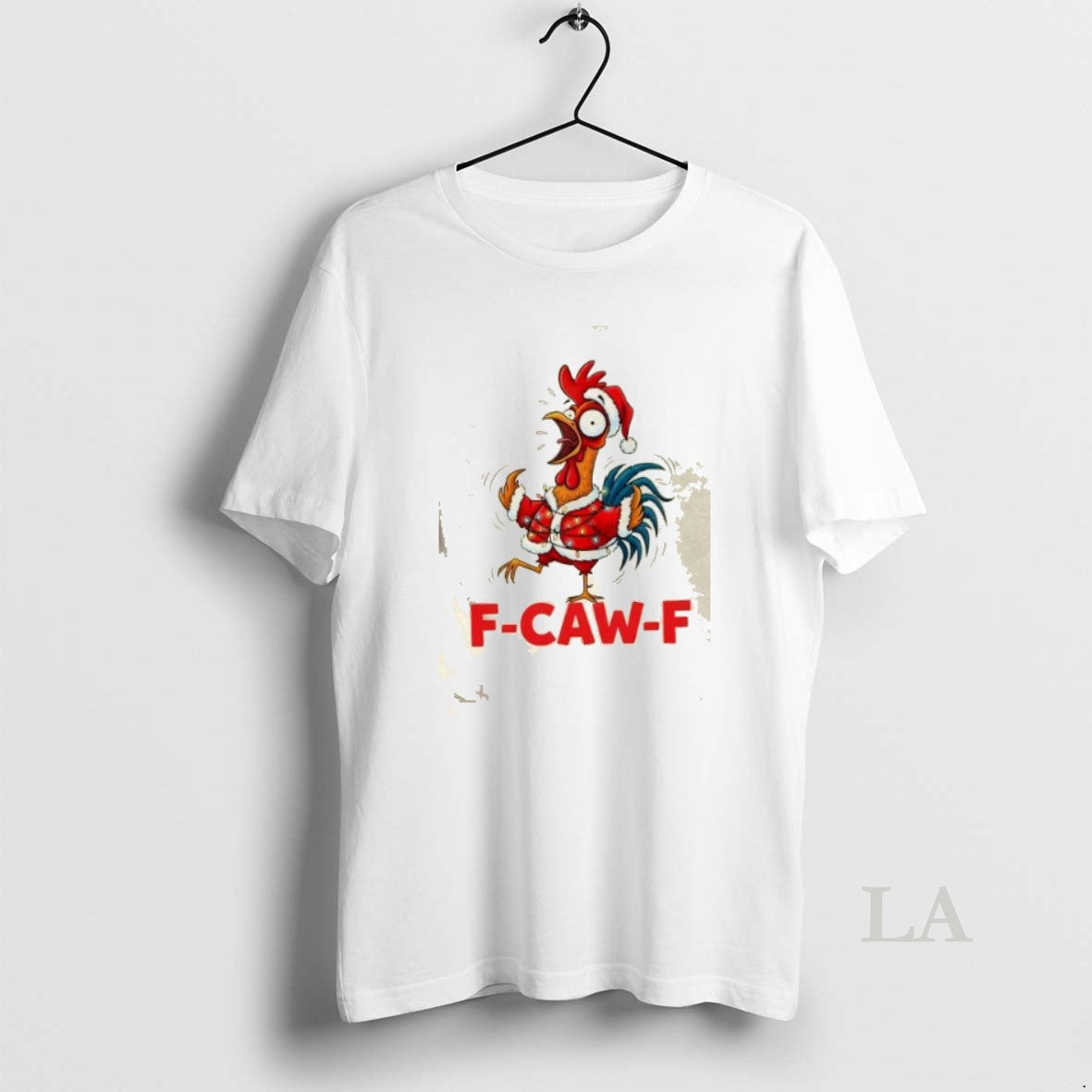 Original Crazy Chicken Cartoon F Caw F Santa Chrismas