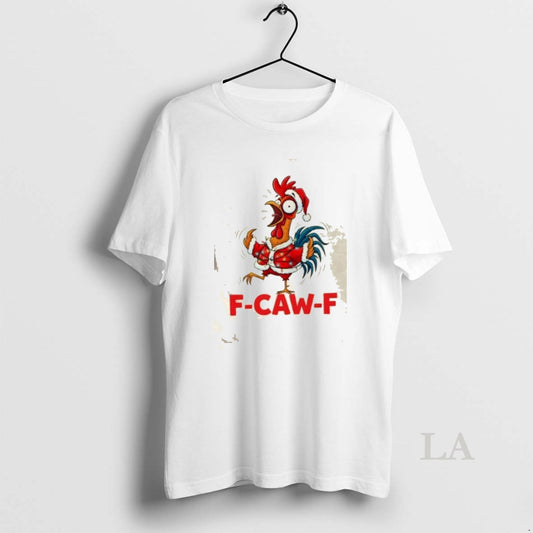 Original Crazy Chicken Cartoon F Caw F Santa Chrismas
